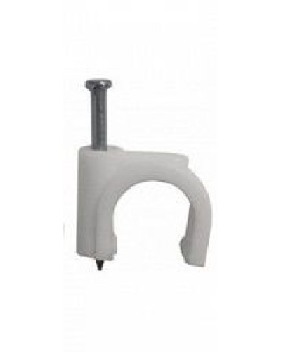 Скоба пластиковая с гвоздем (клипса), макс. Диаметр Hyperline (GC-1C) в Ногинске Держатели, клипсы, скобы Pintop.ru