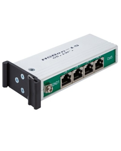 Устройство защиты линий Ethernet 10/100/1000M + PoE, 4 порта. EveryPro 4-Cat5P, патч-корд 4 шт. NSGate NSBon-15 в Ногинске Устройства защиты от перенапряжений Pintop.ru