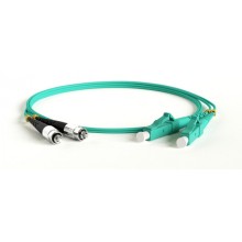 Патч-корд волоконно-оптический Hyperline FC-D2-503-LC/PR-ST/PR-H-10M-LSZH-AQ