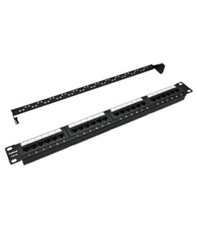 Патч-панель 19, 1U, 24xRJ45 Cabeus PL-24-Cat.5e-Dual IDC в Ногинске Патч панель Pintop.ru