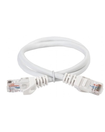 ITK Коммутационный шнур (патч-корд) кат.5Е UTP 5м белый (PC08-C5EU-5M) в Ногинске Патч-корды и пигтейлы Pintop.ru