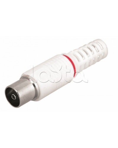 Разъем гнездо TV без пайки белый (100шт/уп) REXANT 05-2043 в Ногинске Коннекторы Pintop.ru