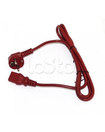 Кабель питания компьютера Hyperline PWC-IEC13-SHM-1.8-RD в Ногинске Патч-корды и пигтейлы Pintop.ru