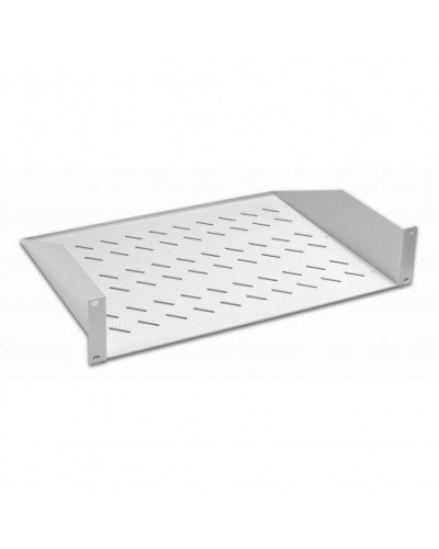 Полка консольная 19, 2U глубина 350мм, нагрузка до 25 кг, сер. Datarex DR-412210 в Ногинске Полки для шкафов и стоек Pintop.ru