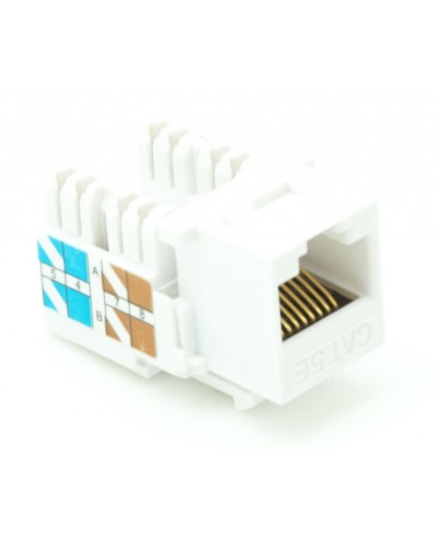 Модуль-вставка типа Keystone, Кат.5e (Класс D), 100МГц, RJ45/8P8C, 110/KRONE, T568A/B, неэкранированный, белый, уп-ка 10шт. NETLAN EC-UKJ-UD2-WT-10 в Ногинске Коннекторы Pintop.ru