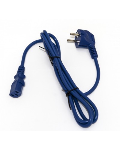 Кабель питания компьютера Hyperline PWC-IEC13-SHM-5.0-BL в Ногинске Патч-корды и пигтейлы Pintop.ru