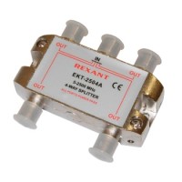 Делитель телевизионный ТВх4 под F разъём 5-2500 МГц "СПУТНИК" (10шт/уп) REXANT 05-6203