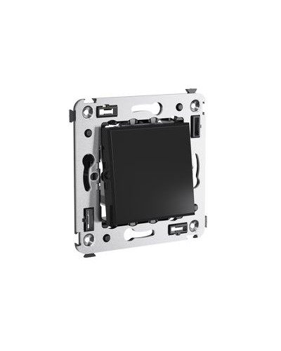 Выключатель одноклавишный в стену, Avanti, Черный квадрат DKC 4402103 в Ногинске Аксессуары для кабель-канала Pintop.ru