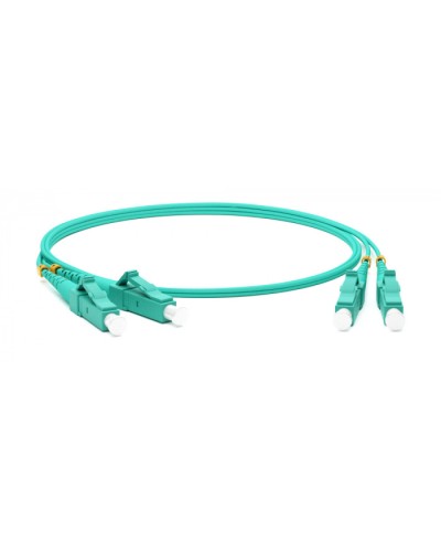 Патч-корд волоконно-оптический MM 50/125(OM3), LC-LC, duplex, LSZH, 1 м Hyperline FC-D2-503-LC/PR-LC/PR-H-1M-LSZH-AQ (FC-503-LC-LC-10G-1M) в Ногинске Патч-корды оптические Pintop.ru