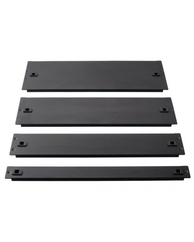 Фальш-панель металлическая 19 3U, быстросъемная, черная LANMASTER LAN-DC-TLMFP-3U в Ногинске Аксессуары для стоек и шкафов Pintop.ru