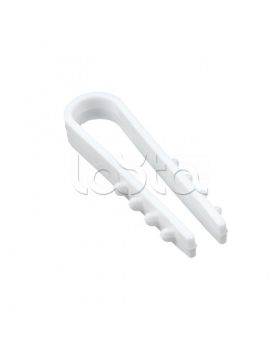 Дюбель-хомут для круглого кабеля (5-10мм) белый (50шт.) EKF PROxima (plc-ncs50-5x10w) в Ногинске Крепеж: Дюбели, шурупы, саморезы Pintop.ru