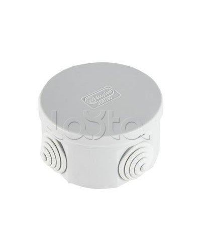 Экопласт JBR065 Коробка распред. о/п, D=65х35мм 4 вых., IP44 чёрный в Ногинске Распределительные коробки Pintop.ru