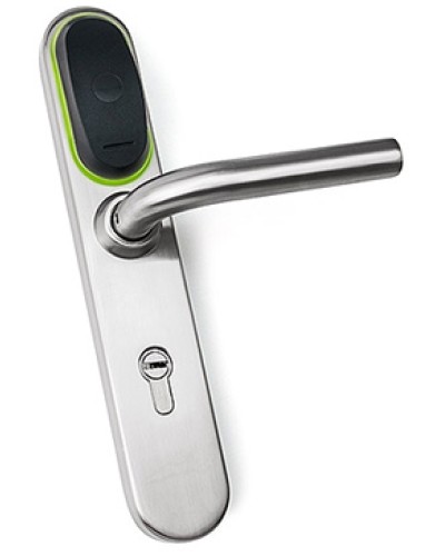 Замок для двери электромеханический IronLogic Eurolock EHT net (серебро) dd=85 мм в Ногинске Электромеханические замки Pintop.ru