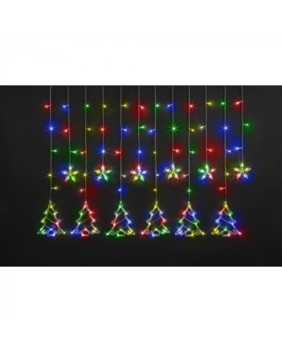 Гирлянда Navigator 95 126 NGF-D033-04 (бахрома звезды и елочки RGBY 2.5*1м IP20) в Ногинске Источники света(Лампы) Pintop.ru