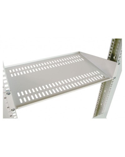 Полка перфорированная консольная 2U, глубина 300 мм черный ЦМО МС-30-9005 в Ногинске Полки для шкафов и стоек Pintop.ru