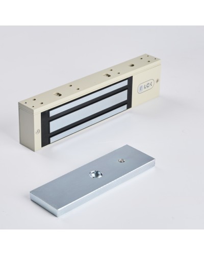 R-Lock RL-EM350-L0G - Электромагнитный замкок, 350кг, DC12/24B, цвет серый, RAL7032 (галечный серый) в Ногинске Электромагнитные замки Pintop.ru