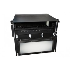 Патч-панель 19” универсальная Hyperline FO-19BX-4U-F2-12xSLT-W120H32-EMP