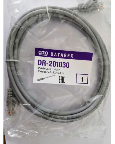 Шнур коммутационный категории 6 Datarex DR-201100 в Ногинске Патчкорды (медные) Pintop.ru