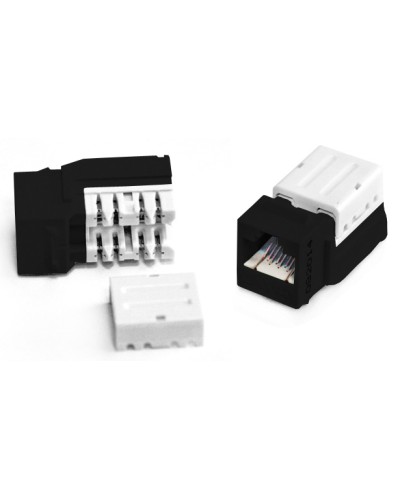 Вставка Keystone Jack RJ-45(8P8C) Hyperline KJNE-8P8C-C6-90-BK в Ногинске Модули Keystone Pintop.ru