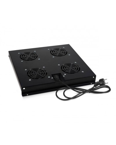 Модуль вентиляторный с 4-я вентиляторами, цвет черный (RAL 9004) Cabeus (TRAY-SC-120-BK) в Ногинске Вентиляторные модули Pintop.ru