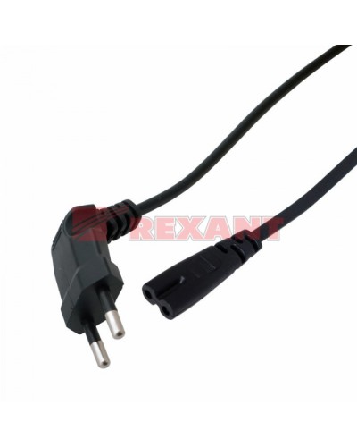 Шнур сетевой (угловая вилка) 2x0.75мм² 1.5М (10шт/уп) REXANT 11-1104 в Ногинске Патч-корды и пигтейлы Pintop.ru