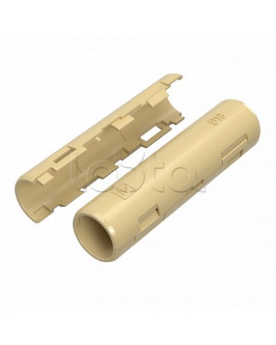 Муфта разборная d16 мм сосна (100шт/1200шт уп/кор) Промрукав (PR13.0425) в Ногинске Повороты, муфты, тройники Pintop.ru