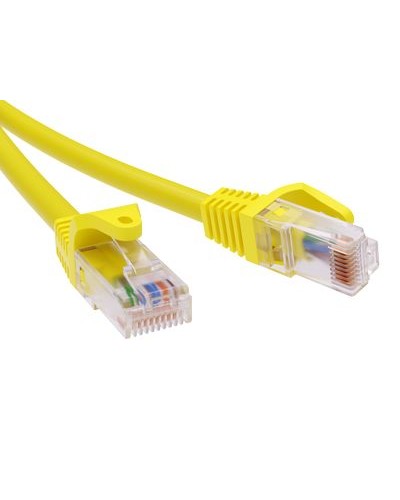 Патч-корд неэкранированный CAT6 U/UTP 4х2, LSZH, желтый, 0.5м DKC RN6UU4505YL в Ногинске Патчкорды (медные) Pintop.ru