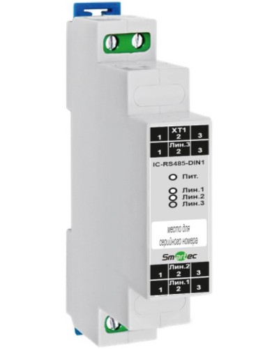 Преобразователь протокола Smartec IC-RS485-DIN1 в Ногинске Адресная система охранно-пожарной радиоканальной сигнализации Smartec Pintop.ru