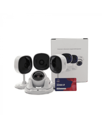 Комплект облачного видеонаблюдения TRASSIR 4TR1Cloud3000 в Ногинске IP-камеры Pintop.ru