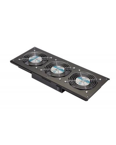 Eurolan Модуль вентиляторный потолочный, 3 вентилятора, термореле, 3 положения, черный (60A-90-11-30BL) в Ногинске Вентиляторные модули Pintop.ru