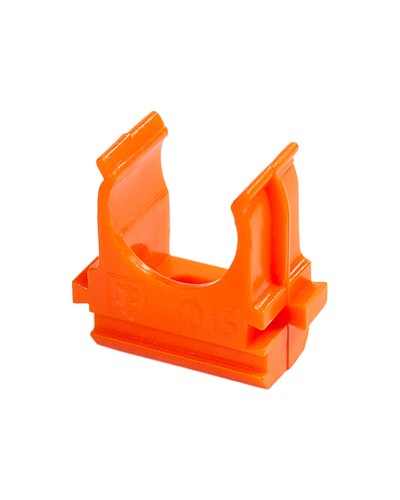 Крепёж-клипса для труб АБС-пластик оранжевая д16 (100шт/2000шт уп/кор) Промрукав (PR13.0063) в Ногинске Держатели, клипсы, скобы Pintop.ru