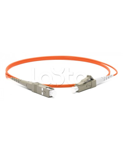 Патч-корд волоконно-оптический Hyperline FC-S2-62-LC/PR-SC/PR-H-1.5M-LSZH-OR в Ногинске Патч-корды оптические Pintop.ru