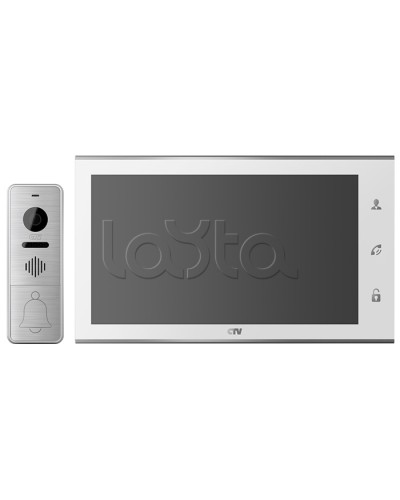 Комплектвидеодомофона CTV-DP4105AHD (белый) в Ногинске Комплекты домофонов Pintop.ru