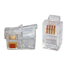 Коннектор телефонный для телефонных трубок Cabeus 4P4C