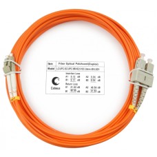 Шнур оптический duplex LC-SC 62,5/125 mm 5м LSZH Cabeus FOP-62-LC-SC-5m