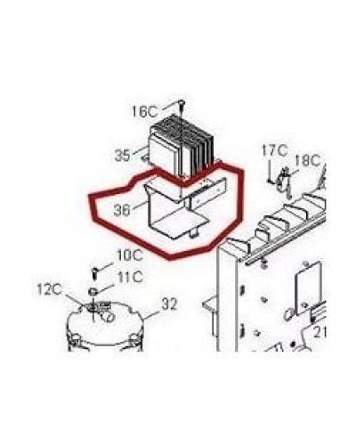 Кронштейн крепления аккумуляторов BX-P Came 119RIBX036 в Ногинске Запчасти для шлагбаумов и автоматики Pintop.ru