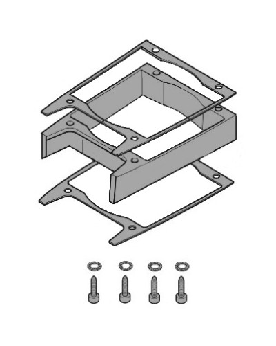 Удлинитель кожуха электродвигателя C-BXK, C-BXEK Came 119RICX043 в Ногинске Запчасти для шлагбаумов и автоматики Pintop.ru