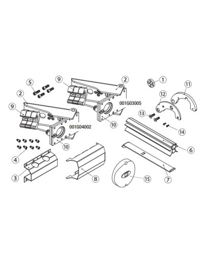 Рычаги F500 без крепления Came 119RID185 в Ногинске Запчасти для шлагбаумов и автоматики Pintop.ru