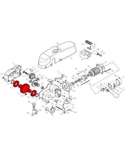 Корпус шлагбаума G4001 Came 119RIG069 в Ногинске Запчасти для шлагбаумов и автоматики Pintop.ru