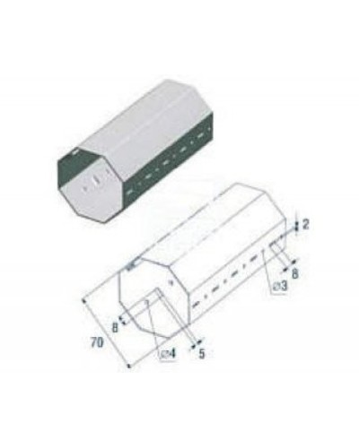 Выходной фланец G12000 Came 119RIG112 в Ногинске Запчасти для шлагбаумов и автоматики Pintop.ru