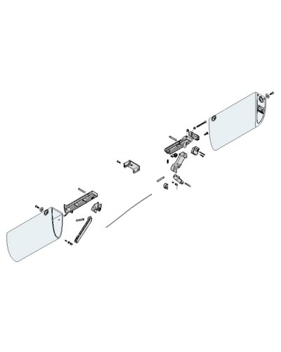 Заглушки боковые профиля безопасности DF Came 119RIR225 в Ногинске Запчасти для шлагбаумов и автоматики Pintop.ru
