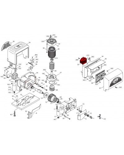 Крепление для фотоэлемента DBC к стойке Came 119RIR265 в Ногинске Запчасти для шлагбаумов и автоматики Pintop.ru