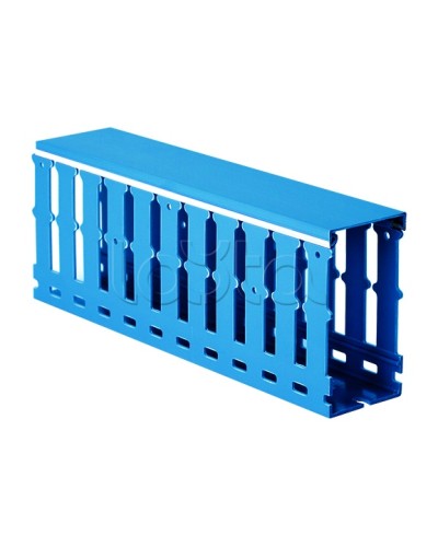 Короб перфорированный, синий RL12 40x40 DKC 00283RL в Ногинске Кабельные лотки Pintop.ru