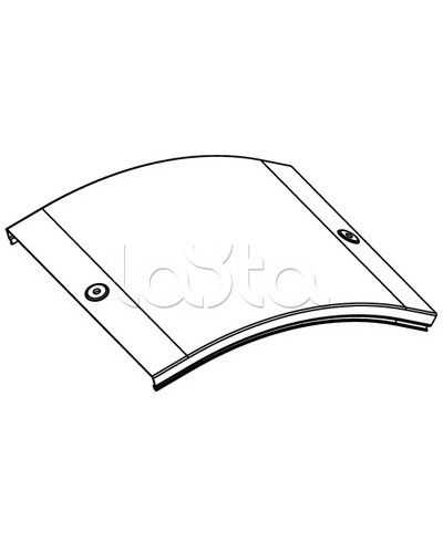 Крышка CD 45 на угол вертикальный внешн. 45° осн. 200 DKC 38264 в Ногинске Аксессуары для лотков Pintop.ru