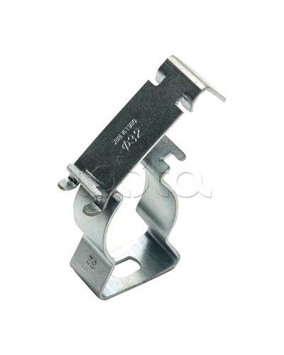 Держатель с крышкой D32, оцинкованная сталь DKC (6044-A32) в Ногинске Держатели, клипсы, скобы Pintop.ru