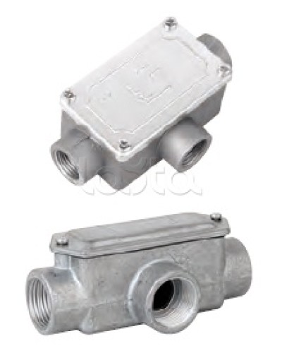 Коробка ответвительная алюминиевая, 3 ввода, М20х1,5 ,IP55, 118х67х42мм DKC 6330-20 в Ногинске Распределительные коробки Pintop.ru