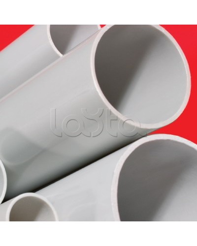 Труба ПВХ жёсткая атмосферостойкая д.16мм, лёгкая, 3м, цвет серый DKC 63916UF в Ногинске Гладкая труба Pintop.ru