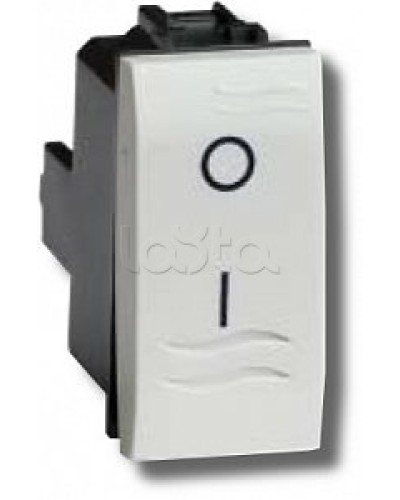 Выключатель двухполюсный белый 1 мод в Ногинске Аксессуары для стоек и шкафов Pintop.ru