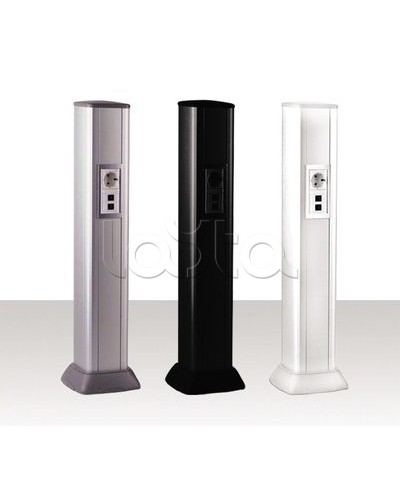 Колонна алюминевая 0,71 м, цвет черный DKC 09593 в Ногинске Аксессуары для стоек и шкафов Pintop.ru