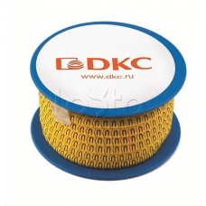 Колечко маркировочное T, 1,3-2,5мм. черное на желтом DKC AZO2TTBY